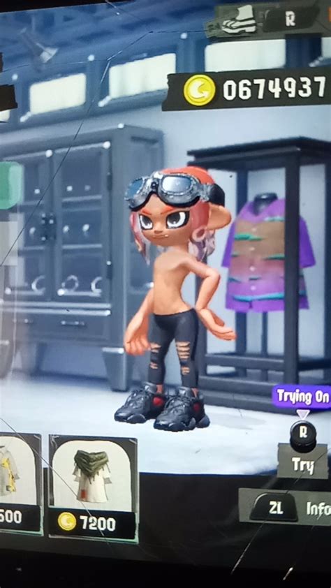 My Octoling Appeared Shirtless For A Sec Wh