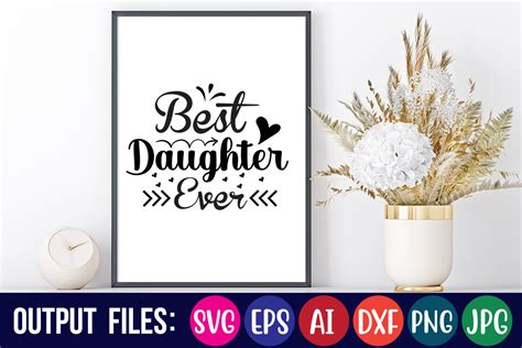 Best Daughter Ever Graphic by creative mass · Creative Fabrica