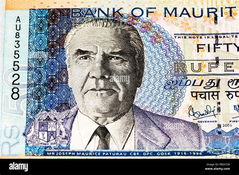 50 Mauritian rupees bank note. Mauritian rupee is the main currency of Mauritius Stock Photo - Alamy