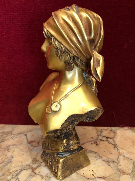 Proantic Bronze De E Villanis la Fille Bohème