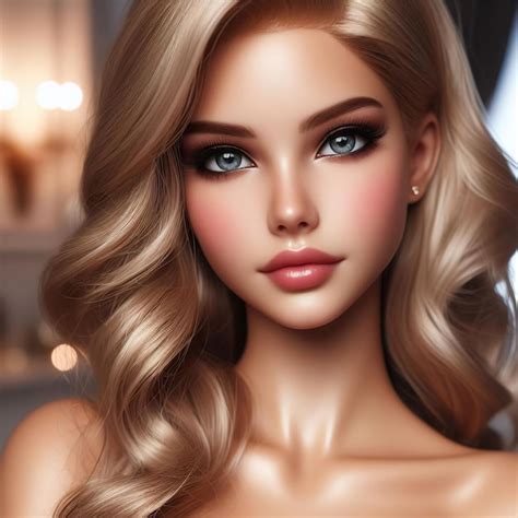 Premium Photo Portrait Of A Beautiful Barbie Girl