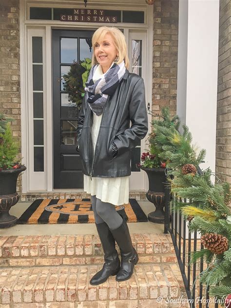 Fashion Over 50 Sweater Dress And Boots Southern Hospitality