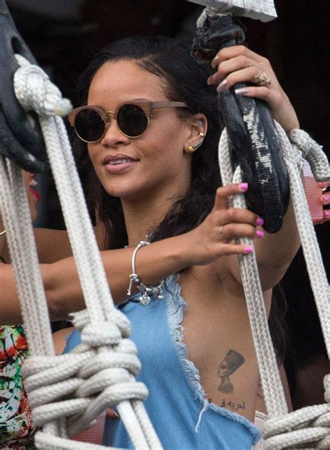 Rihanna At The Jolly Roger Party Boat In Barbados 12272015 Hawtcelebs