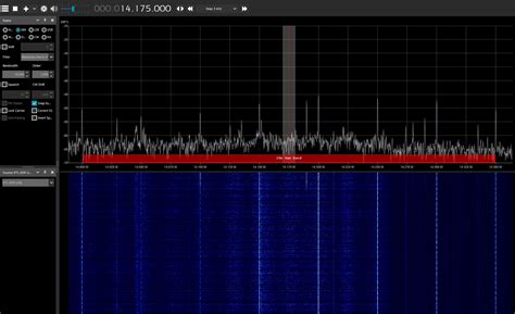 Software Defined Radio Why Is M Band Waterfall Showing Signals