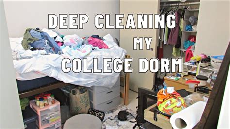 Deep Cleaning My Dorm Room Youtube