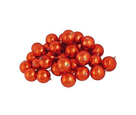 Northlight 60ct Burnt Orange Shatterproof Shiny Christmas Ball