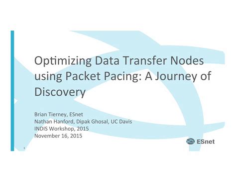 PDF OpGmizing DataTransfer Nodes Using PacketPacing A