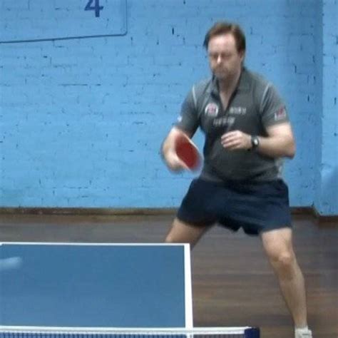 backhand block  loop front view gregs table tennis pages