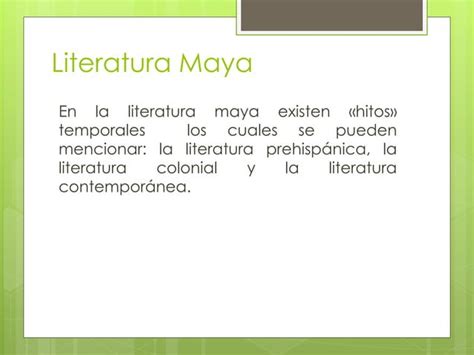 Literatura Precolombina Ppt