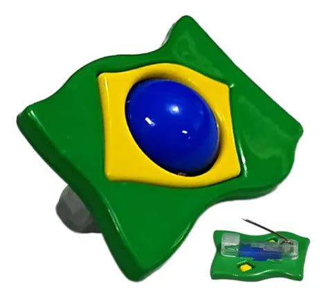 50 Pin Botton Broche Brasil Bandeira Patria Plástico Copa