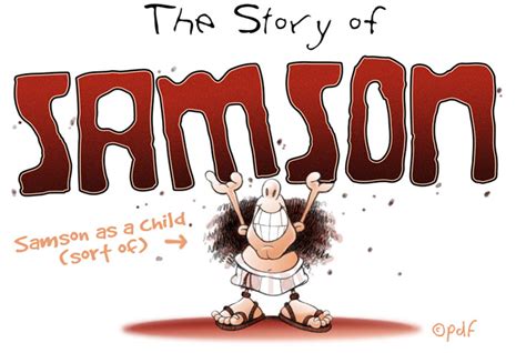 Samson Bible Clipart For Kids