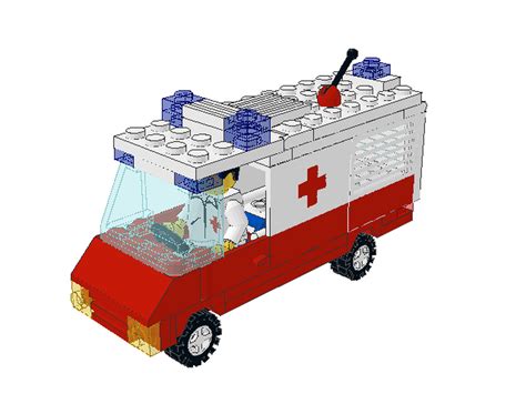 Lego Moc Ambulance By Antarctica Rebrickable Build With Lego