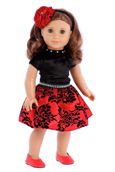 Holiday Spirit - Clothes for 18 inch American Girl Doll - Party Dress ...