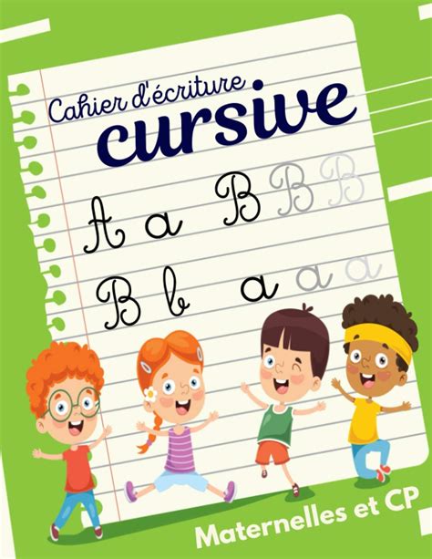 Buy Cahier Décriture Cursive Maternelles Et Cp Tracer Ecrire Colorier Livre Dactivité D