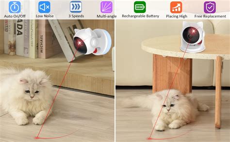 Umosis Automatic Laser Cat Toy Cat Laser Toy Interactive For Indoor Cats Kitty