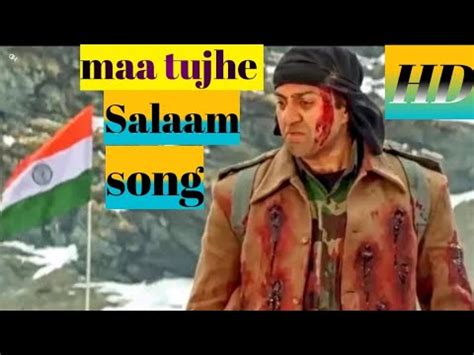 Maa Tujhe Salaam HD Song In Hindi Dash Bhakti Song Shankar