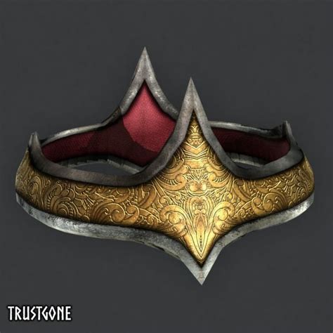 3d Model Royal Viking Crown Vr Ar Low Poly Cgtrader