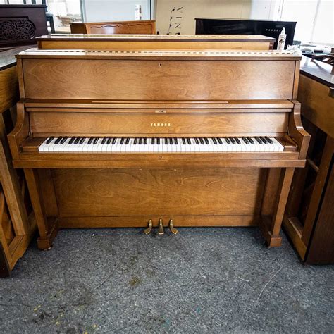 Used Yamaha P Upright Piano In Satin Walnut Merriam Piano