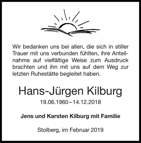 Traueranzeigen Von Hans J Rgen Kilburg Aachen Gedenkt