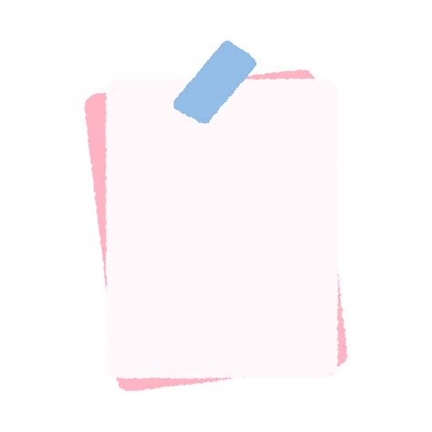 Cute Sticky Note Illustration 47405211 Png