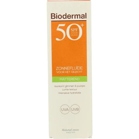 Biodermal Zon Fluid Matterende Zonnefluide Spf Milliliter