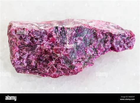 Macro Shooting Of Natural Mineral Rock Specimen Rough Eudialyte Stone