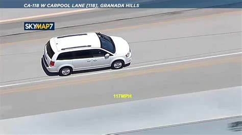 Los Angeles car chase: Police pursue suspect in minivan at high speeds ...