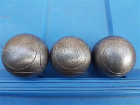 Obut Match Triplette Ancienne Boule De P Tanque Boulodrome Ancien Jeux