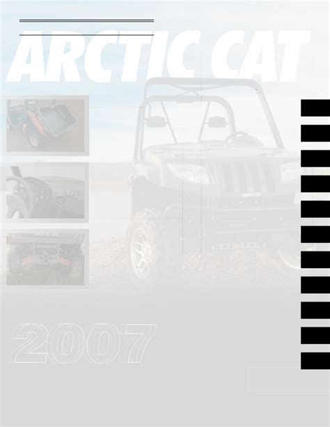 2007 Arctic Cat Prowler 650 H1 Prowler Xt 650 H1 Utv Service Repair Manual Free Preview