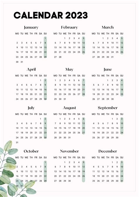 Free 2023 Philippines Calendars with Holidays