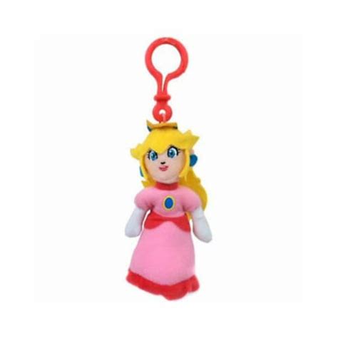 Super Mario World Of Nintendo Princess Peach Clip On Plush Figure 1