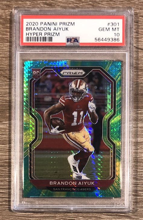 Brandon Aiyuk 2020 Prizm 301 Hyper 175 Price Guide Sports Card Investor