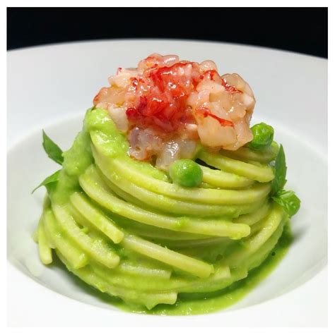 Chitarra Con Crema Di Piselli E Gamberoni Una Stella In Cucina