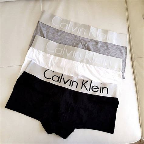 calvin klein womens girls boxer shorts silver by LiliPearlUK