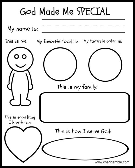 god made me special printable