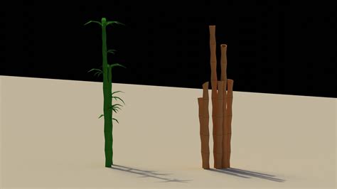 3D Low Poly Bamboo Trees - TurboSquid 2100382