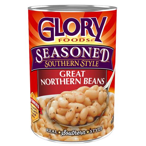 Glory Foods Seasoned Southern Style Great Northern Beans Canned Beans