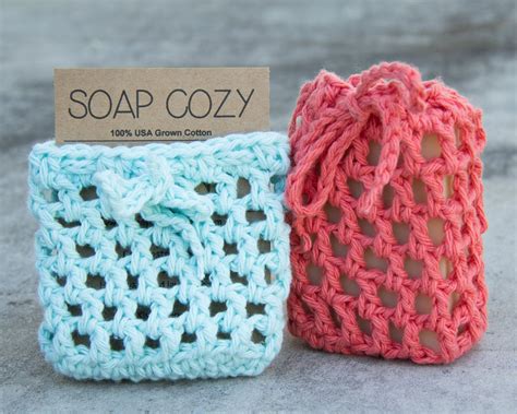 Soap Savers Set Of 3 Soap Cozy Crochet Soap Saver Set Cotton Etsy