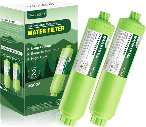 Rvguard Inline Water Filter 2 Pack Camper And Rv Water Filter System