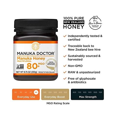 Manuka Doctor Mgo Manuka Honey Multifloral Pure New Zealand