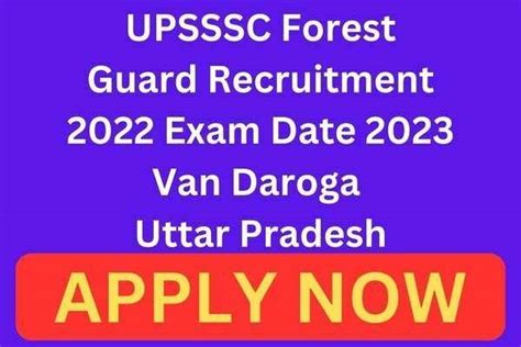 UPSSSC Van Daroga Exam Date 2023 Released For 701 Posts Recruitment