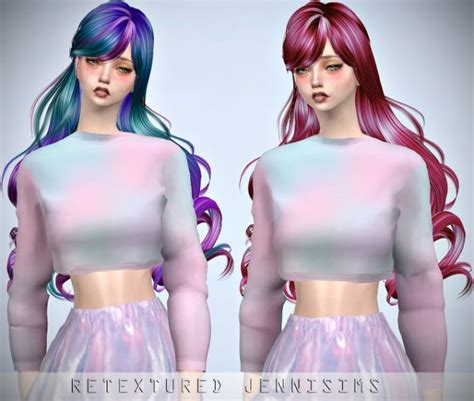 Jenni Sims Newsea`s Dollhouse Hair Retextured Sims 4 Hairs