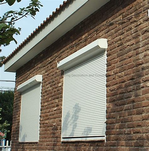 Exterior Aluminum Hurricane Roller Rolling Roll Up Shutter With Motor