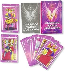 Baralho Clássico Tarot dos Anjos Rosa Deck 22 Cartas Oráculo Amazon