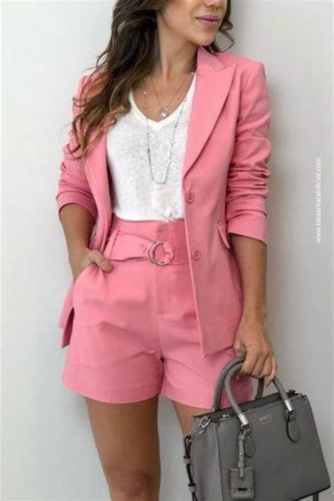 Conjunto Blazer E Short Alfaiataria Fornecedores De Roupas Femininas