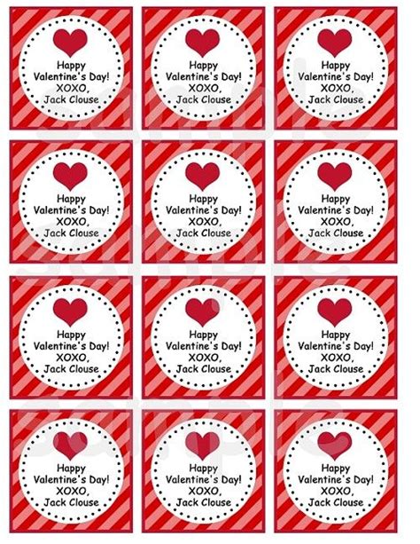 -Printable Happy Valentines Day Gift Tags | Happy valentines day, Happy ...