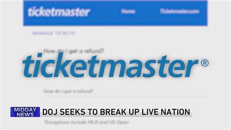 Doj Files Lawsuit To Break Up Live Nation Ticketmaster Youtube