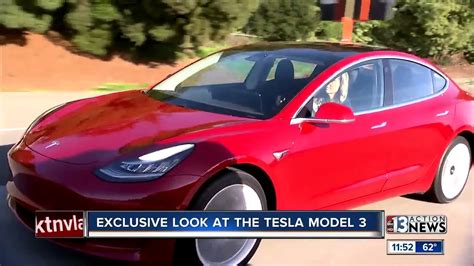 Exclusive Look At New Tesla Model 3 Youtube