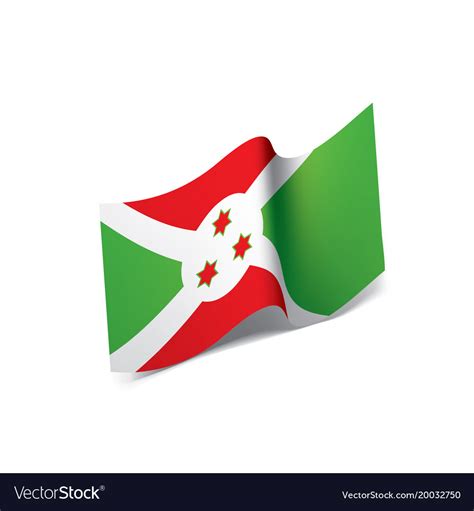 Burundi flag Royalty Free Vector Image - VectorStock