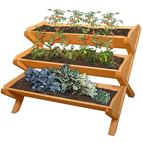 Yardeen 3 Tier Cascading Raised Bed Garden Planter Stand Vertical